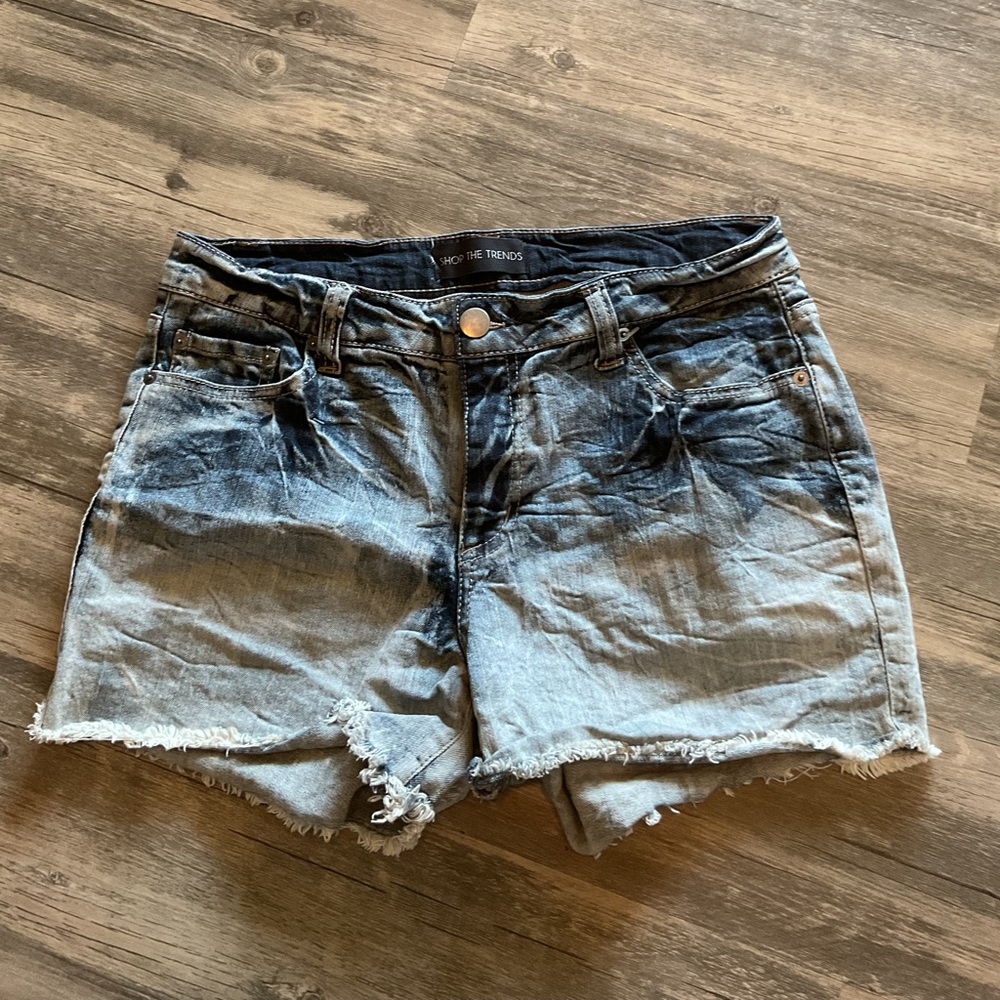 Shop The Trends Acid Wash Shorts